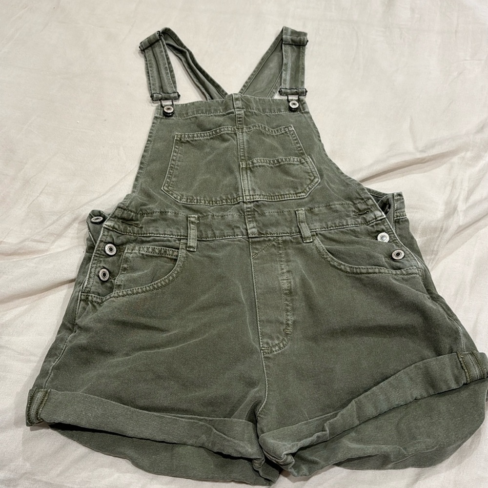 Free People Short Overalls